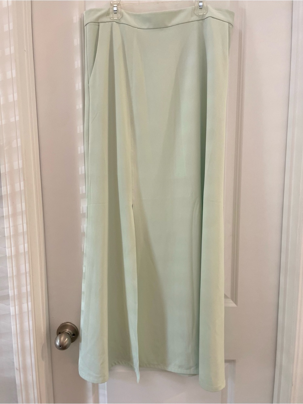 New York & Company Light Mint Maxi Skirt